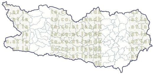 Landkarte und Gemeindekarte Kaernten Regionen und Gemeindegrenzen