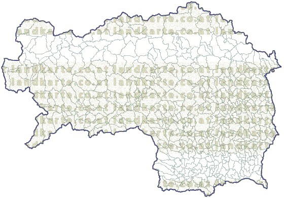 Landkarte und Gemeindekarte Steiermark Regionen und Gemeindegrenzen